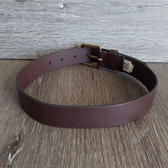 Gap Kids Brown Bonded Leather Belt Small - Picture 2 of 6
